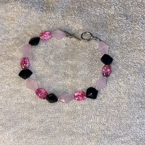 3 for $10 bracelet pink and black